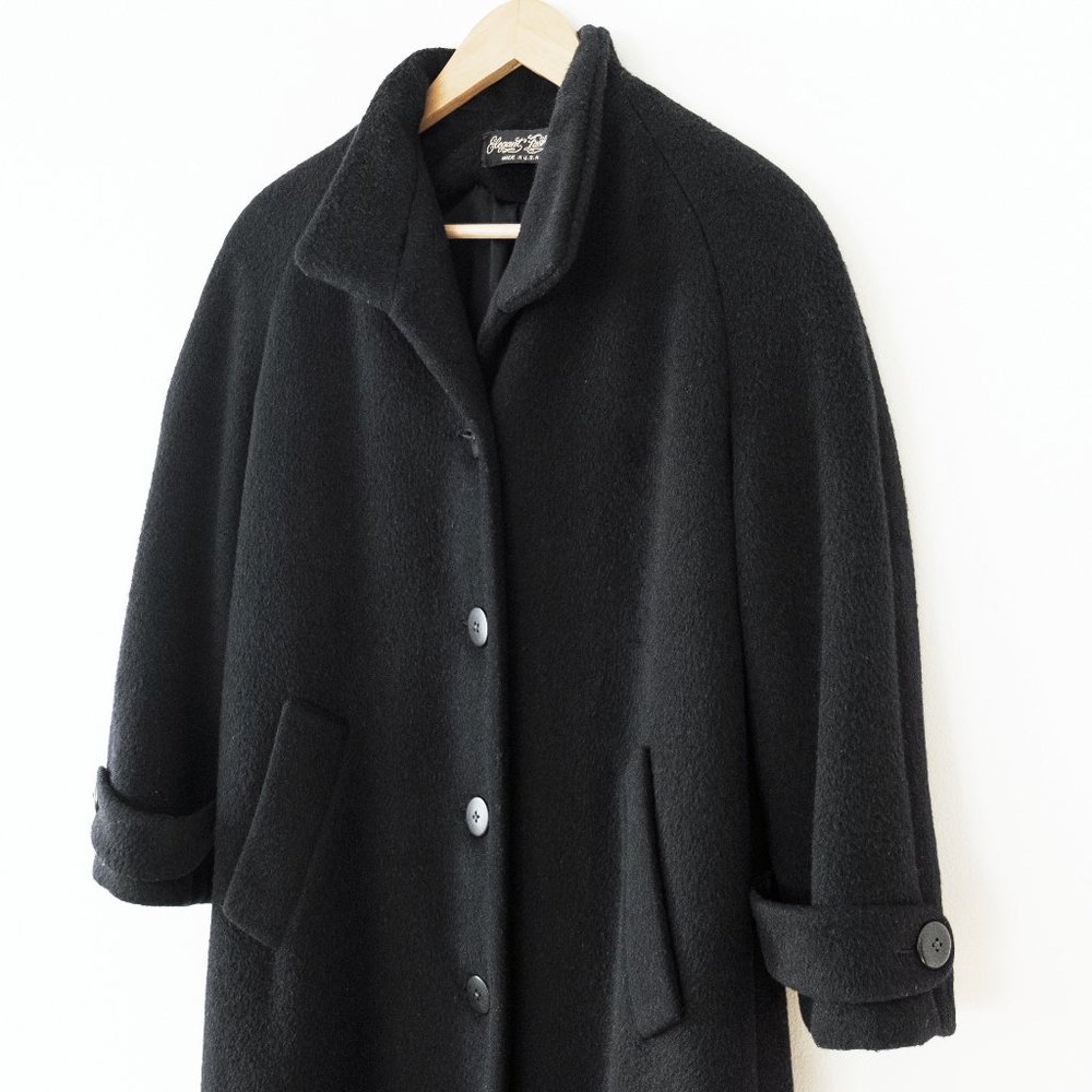 Vintage Forstmann Mohair and Wool Blend Long Coat